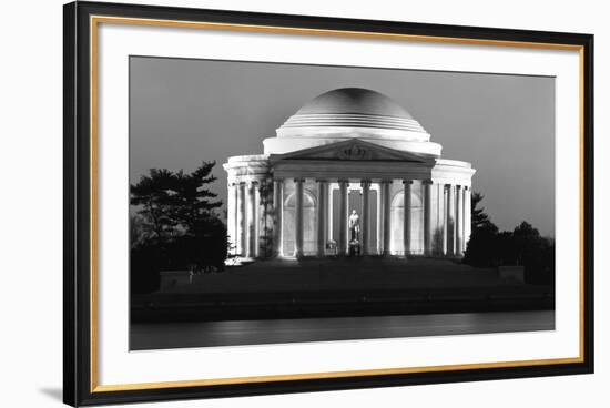 Jefferson Memorial, Washington, D.C. - Black and White Variant-Carol Highsmith-Framed Art Print