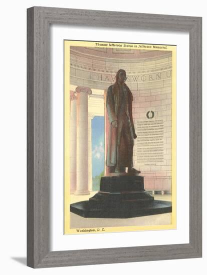 Jefferson Statue, Washington D.C.-null-Framed Art Print