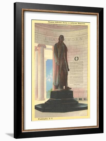 Jefferson Statue, Washington D.C.-null-Framed Art Print