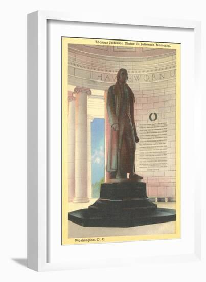 Jefferson Statue, Washington D.C.-null-Framed Art Print