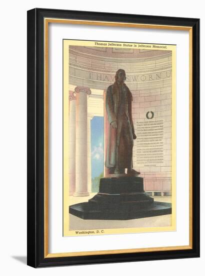 Jefferson Statue, Washington D.C.-null-Framed Art Print