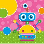 Cute Robot Greeting Card-Jelena Z-Art Print