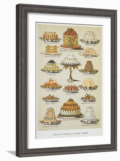 Jellies, Creams and Sweet Dishes-Isabella Beeton-Framed Giclee Print