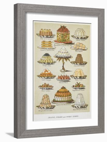 Jellies, Creams and Sweet Dishes-Isabella Beeton-Framed Giclee Print