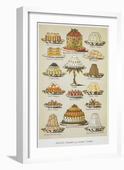 Jellies, Creams and Sweet Dishes-Isabella Beeton-Framed Giclee Print