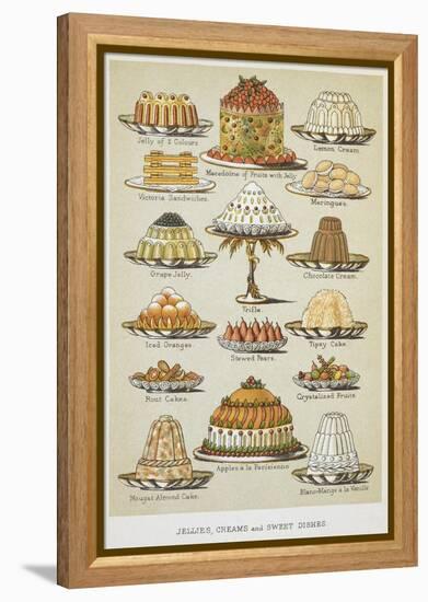 Jellies, Creams and Sweet Dishes-Isabella Beeton-Framed Premier Image Canvas