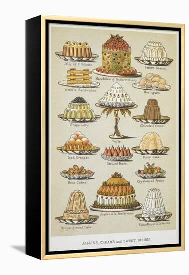 Jellies, Creams and Sweet Dishes-Isabella Beeton-Framed Premier Image Canvas