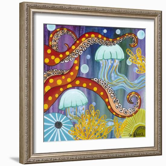 Jelly Fish-Carla Bank-Framed Giclee Print