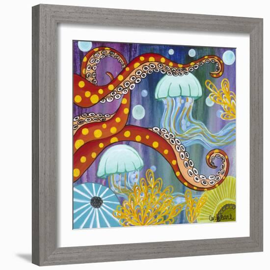 Jelly Fish-Carla Bank-Framed Giclee Print