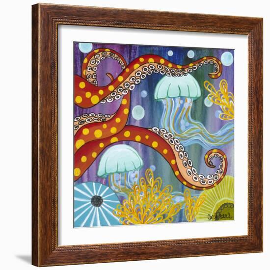 Jelly Fish-Carla Bank-Framed Giclee Print