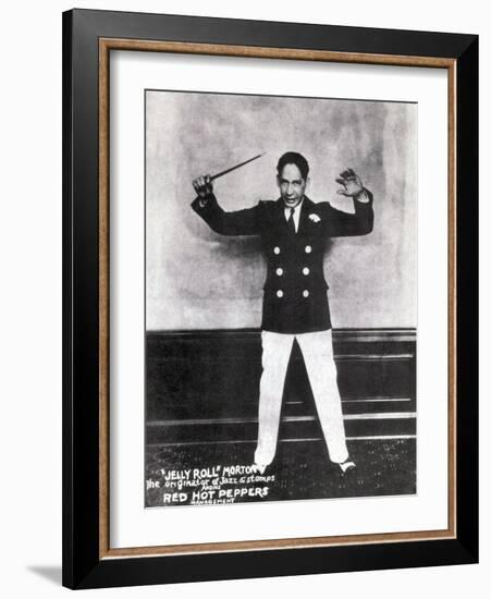 Jelly Roll Morton, American Jazz Musician-Science Source-Framed Giclee Print