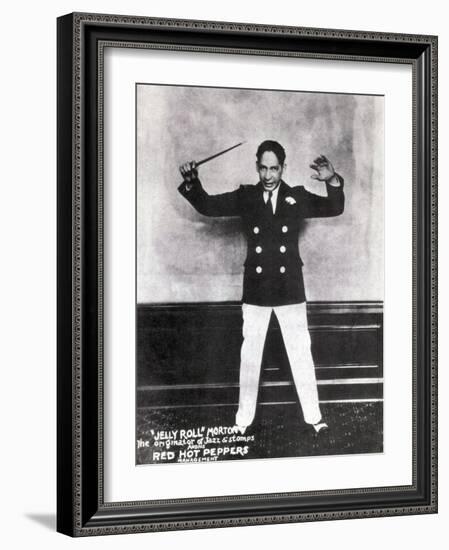 Jelly Roll Morton, American Jazz Musician-Science Source-Framed Giclee Print