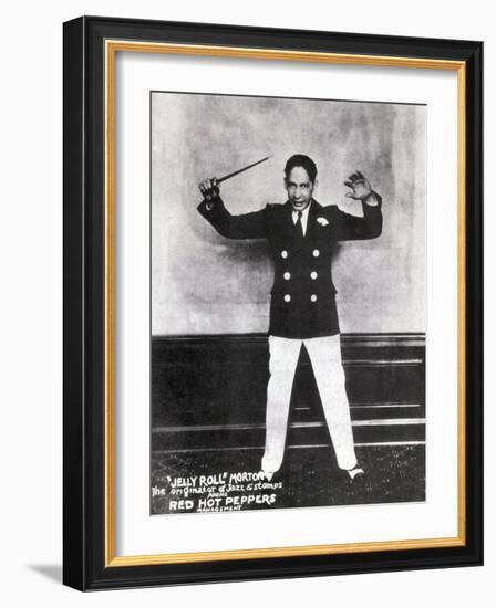 Jelly Roll Morton, American Jazz Musician-Science Source-Framed Giclee Print