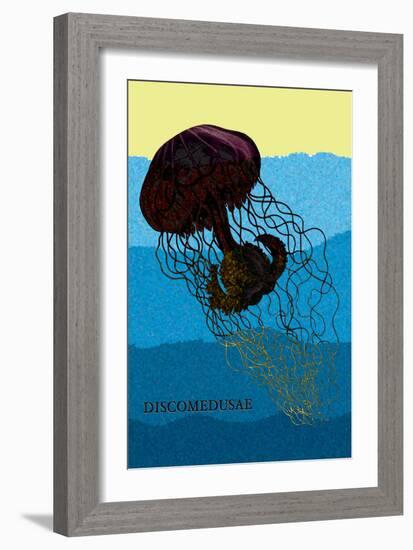 Jellyfish: Discomedusae-Ernst Haeckel-Framed Art Print