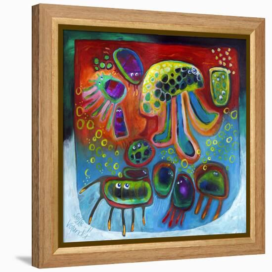 Jellyfish Party-Susse Volander-Framed Stretched Canvas