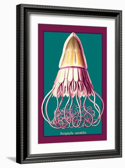 Jellyfish: Periphylla Mirabilis-Ernst Haeckel-Framed Art Print