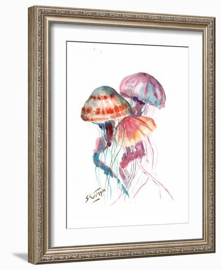 Jellyfish-Suren Nersisyan-Framed Art Print