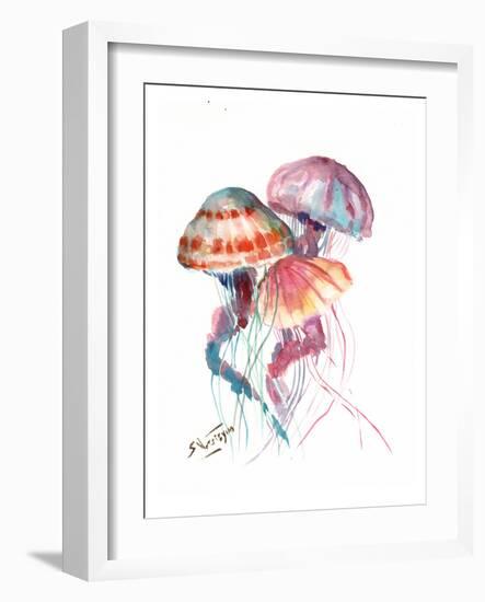 Jellyfish-Suren Nersisyan-Framed Art Print