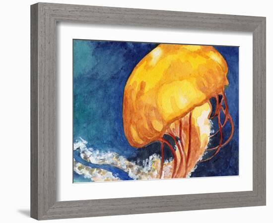 Jellyfish-Jennifer Redstreake Geary-Framed Art Print