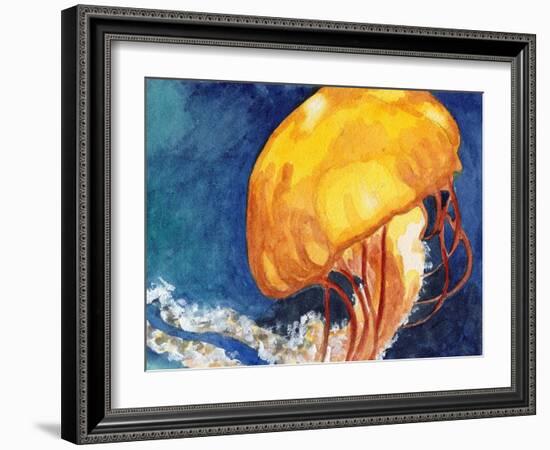 Jellyfish-Jennifer Redstreake Geary-Framed Art Print