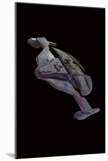 Jem'Hadar Spaceship Model, Used in 'Star Trek: Deep Space Nine', C.1993-null-Mounted Giclee Print