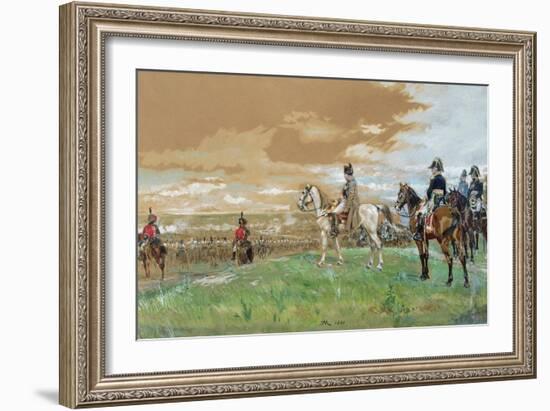 Jena (Napoleon on Horseback) 1880-Jean-Louis Ernest Meissonier-Framed Giclee Print