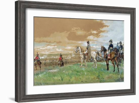 Jena (Napoleon on Horseback) 1880-Jean-Louis Ernest Meissonier-Framed Giclee Print