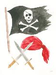 Pirates II on White-Jenaya Jackson-Art Print