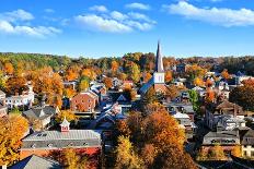 Fall View over the Historic City of Montpelier, Vermont, USA-jenifoto-Photographic Print