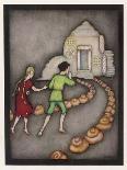 Cinderella Runs Away from the Ball and the Prince-Jennie Harbour-Art Print