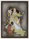Snow White and the Seven Dwarfs (Grimm) the Queen and Her Magic Mirror-Jennie Harbour-Art Print