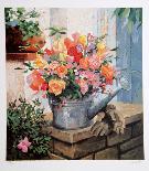 Untitled - Red Floral Arrangement II-Jennifer Carlton-Framed Collectable Print
