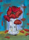 Flowers and Fishbowl-Jennifer Frances Azadmanesh-Framed Giclee Print