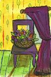 Flowers and Fishbowl-Jennifer Frances Azadmanesh-Framed Giclee Print