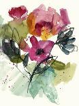 Tropical Blooms and Foliage II-Jennifer Goldberger-Art Print