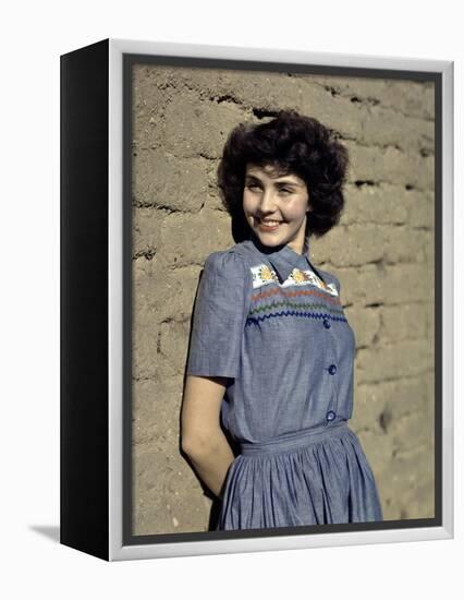 Jennifer Jones (photo)-null-Framed Stretched Canvas