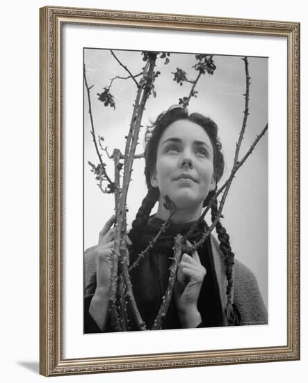 Jennifer Jonesin Scene from "Song of Bernadette"-John Florea-Framed Premium Photographic Print