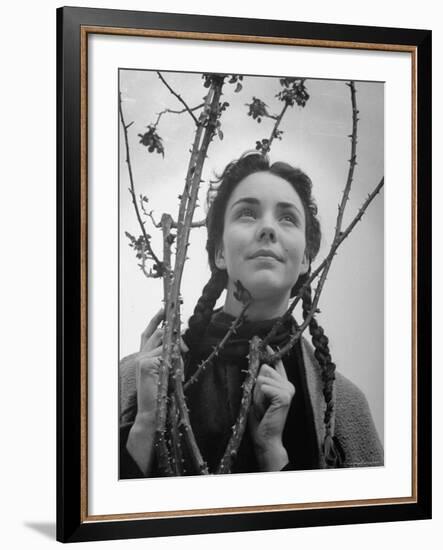 Jennifer Jonesin Scene from "Song of Bernadette"-John Florea-Framed Premium Photographic Print