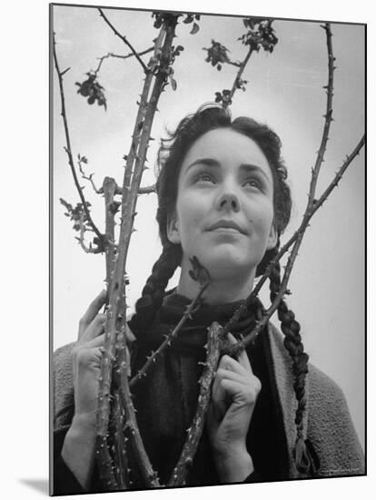 Jennifer Jonesin Scene from "Song of Bernadette"-John Florea-Mounted Premium Photographic Print