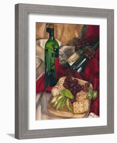 Jennifer's Wine Indulgences I-Jennifer Goldberger-Framed Art Print