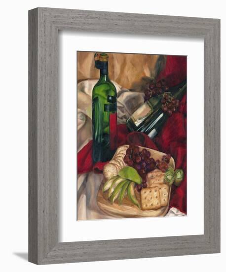 Jennifer's Wine Indulgences I-Jennifer Goldberger-Framed Art Print