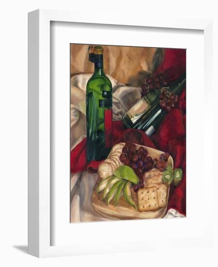 Jennifer's Wine Indulgences I-Jennifer Goldberger-Framed Art Print