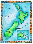 Map of Caribbean Islands-Jennifer Thermes-Photographic Print