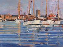 Moored Dinghies, 1998-Jennifer Wright-Framed Premier Image Canvas