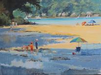 Thurlestone Beach, Calm Summer Day , 2016-Jennifer Wright-Giclee Print