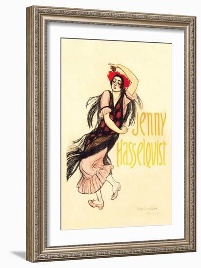 Jenny Hasselquist, c.1920-Théophile Alexandre Steinlen-Framed Art Print