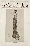 L'Officiel, October-November 1923 - Vertige Robe en Tulle Perlé de Cristal-Jenny-Framed Stretched Canvas