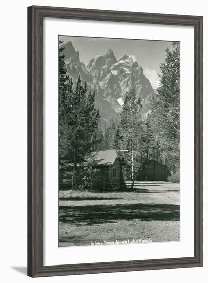 Jenny Lake Ranch, Tetons-null-Framed Art Print