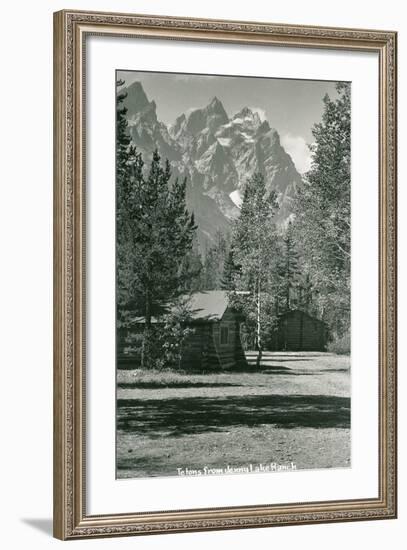 Jenny Lake Ranch, Tetons-null-Framed Art Print