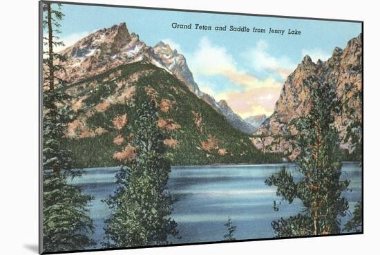 Jenny Lake, Saddle, Grand Teton-null-Mounted Art Print